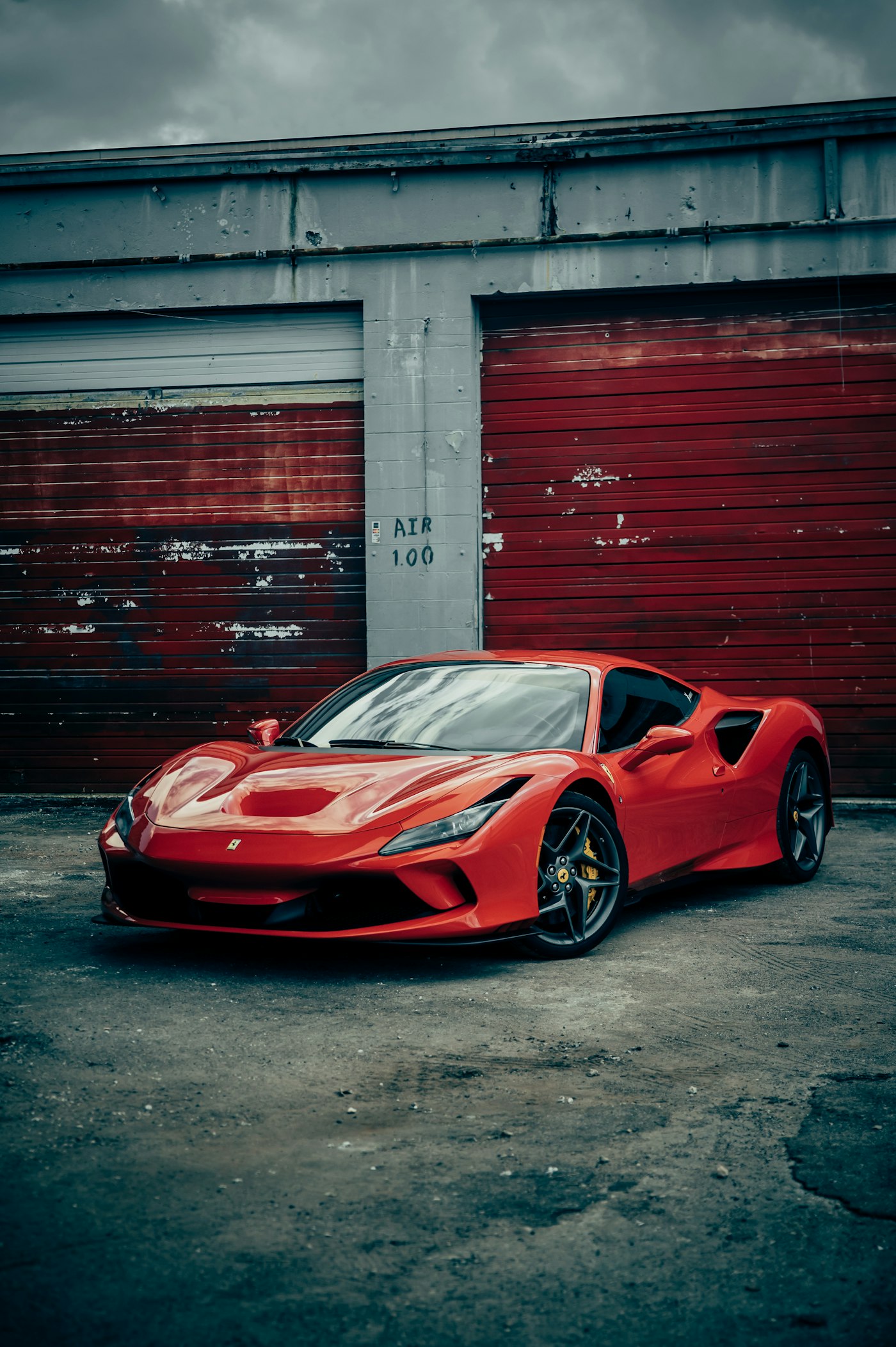 Premium luxury sports car in cinematic lighting